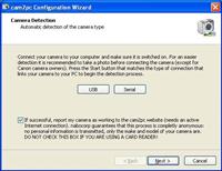 The Configuration Wizard allows you to setup cam2pc in a few clicks!
