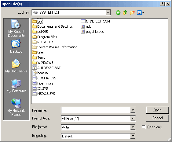 When My Folders is poped up over an Open/Save file dialog, My Folders changes the location of the file dialog instead of opening an Explorer window.